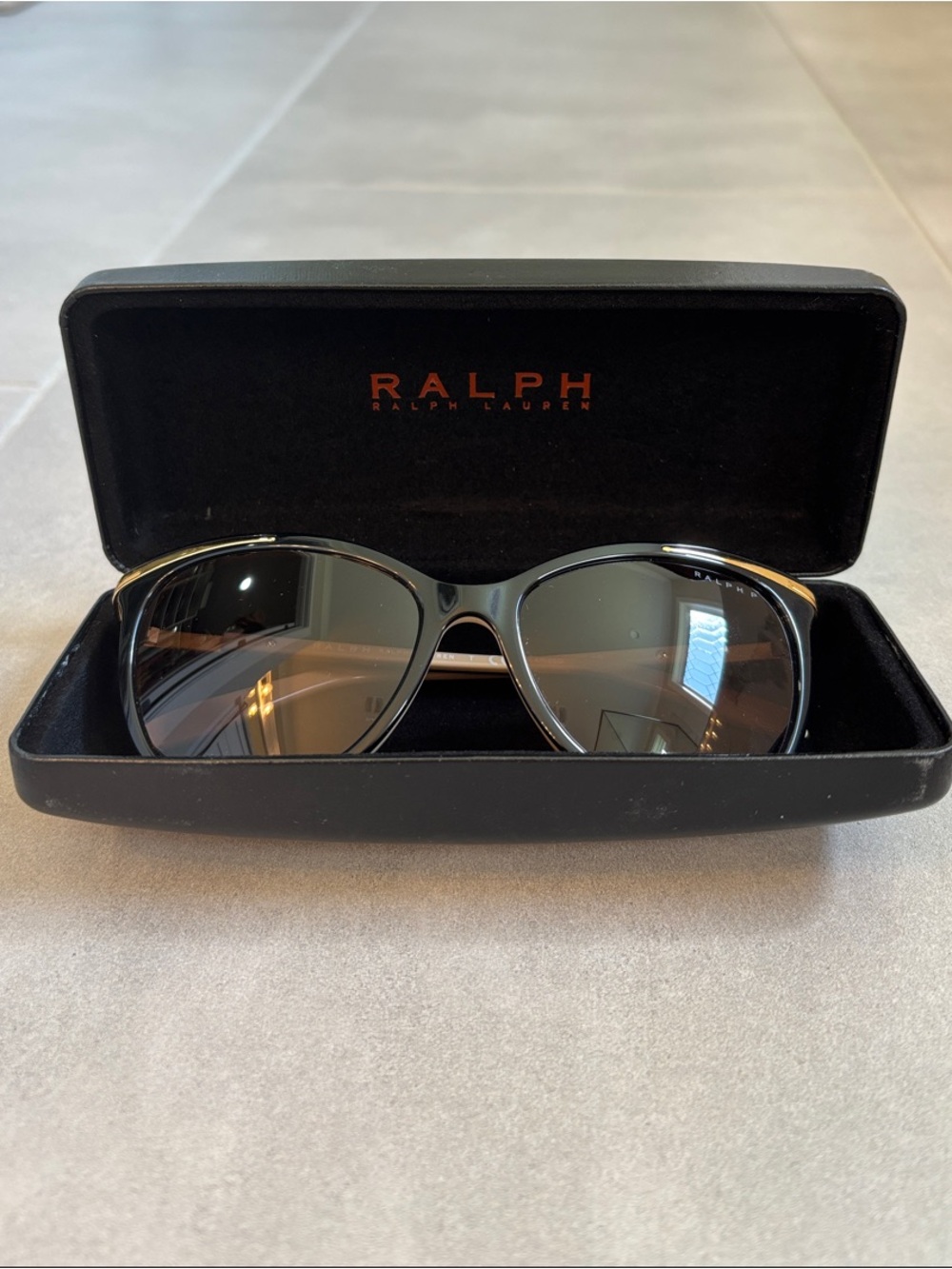 Ralph Lauren Black and Gold Women’s Sunglasses
